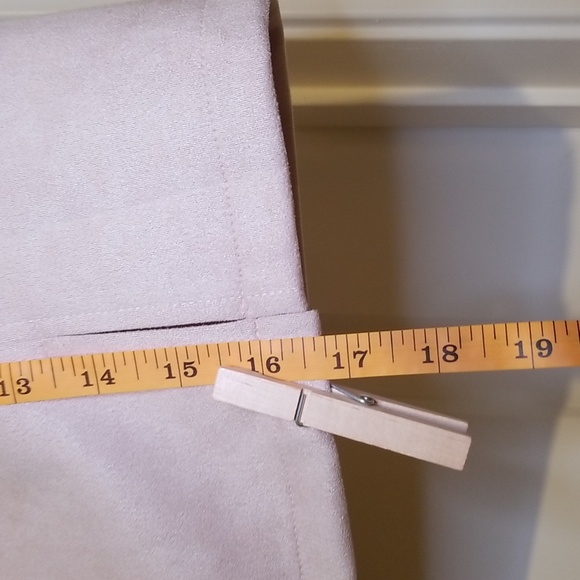 CUPSHE Women High Waist Zipper Bodycon Silhouette Light Brown Short Skirt - Picture 7 of 9